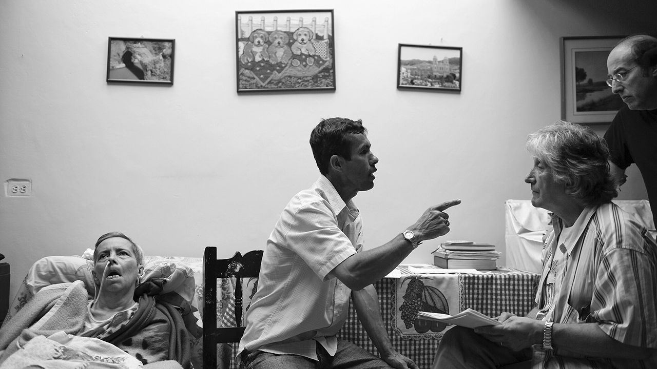 Dr. Francisco Lopera meets with his patients showing signs of Alzheimer's in the village of Yarumal, Colombia, on February 4th 2010