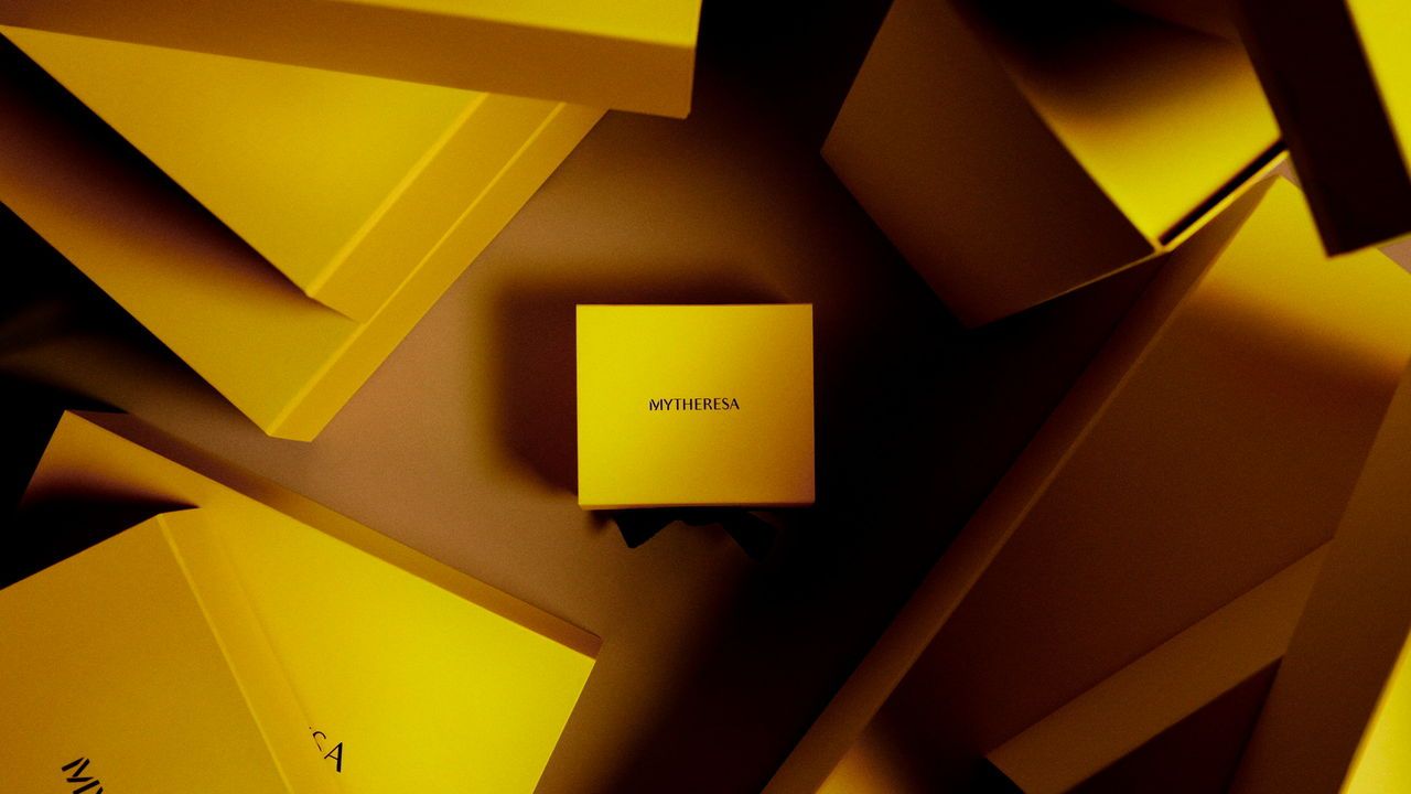 Mytheresa branded packaging.